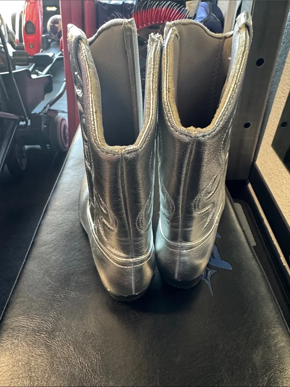 Sonoma Metallic Silver Kids' Western Boots